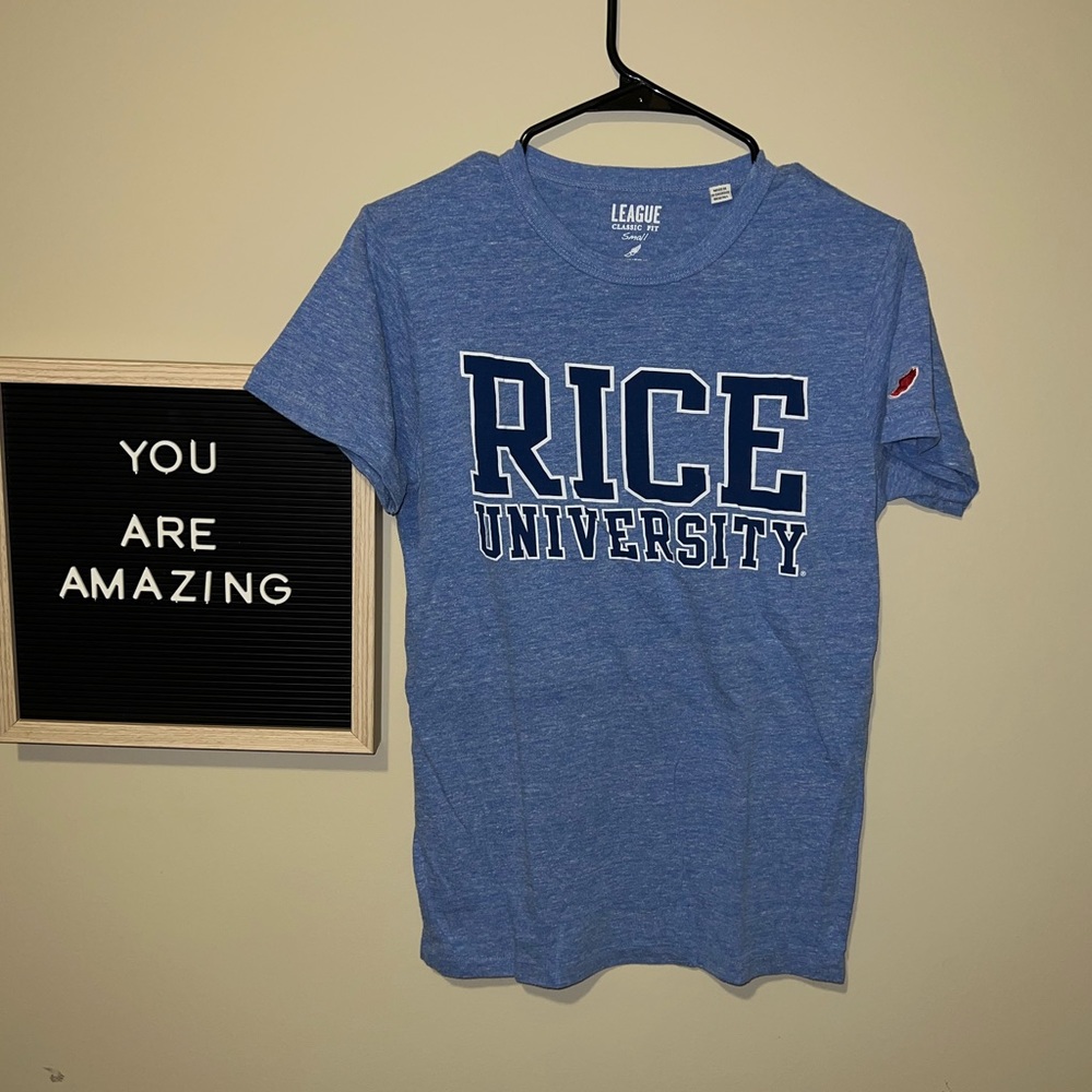 Blue Rice University Tee Size Small